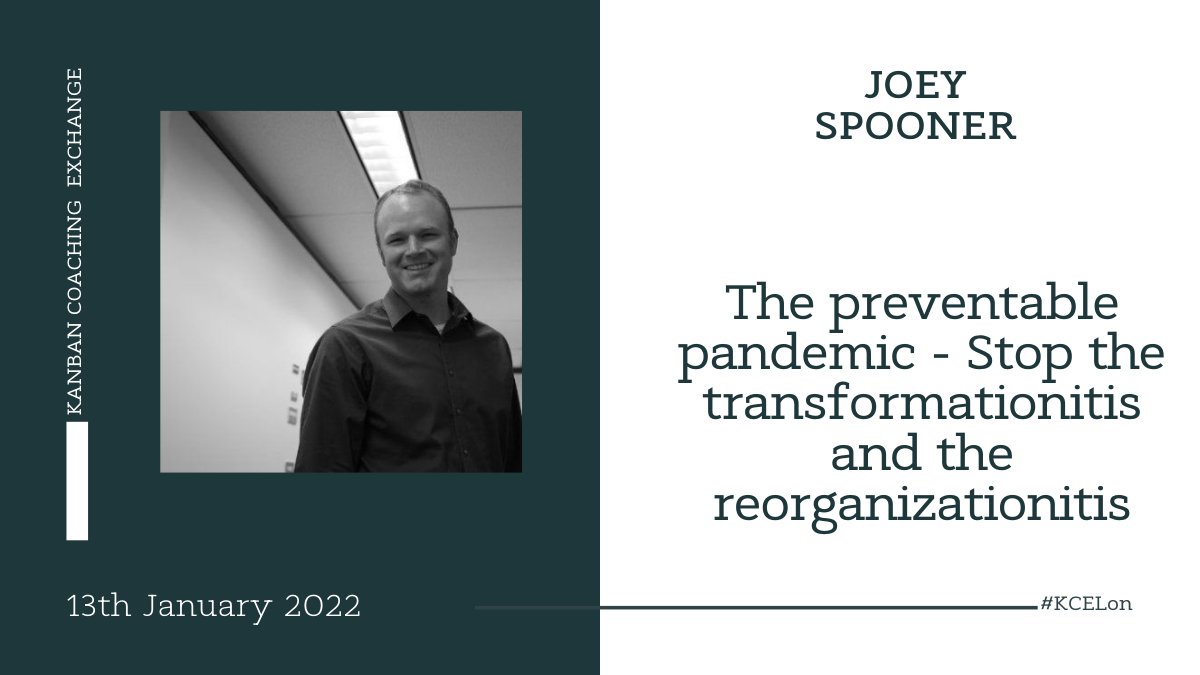 Join us for the first #Kanban #Coaching Exchange of 2022! Happy New Year everyone. To kick us off we have <a href="/spoonstein/">Joey Spooner</a> joining us on the 13th Jan 18.30 GMT. Sounds like an intriguing talk! Be there or be square... meetup.com/KanbanCoaching… #kmm <a href="/KanbanUni/">Kanban University</a>