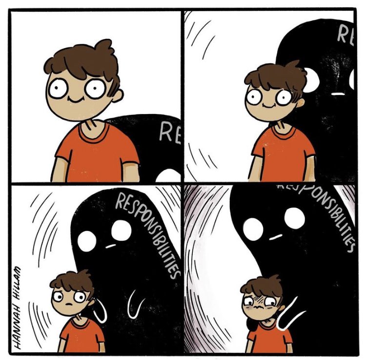 Ah, the last day of holiday break. 

[comic by <a href="/HannahHillam/">Hannah Hillam</a>]