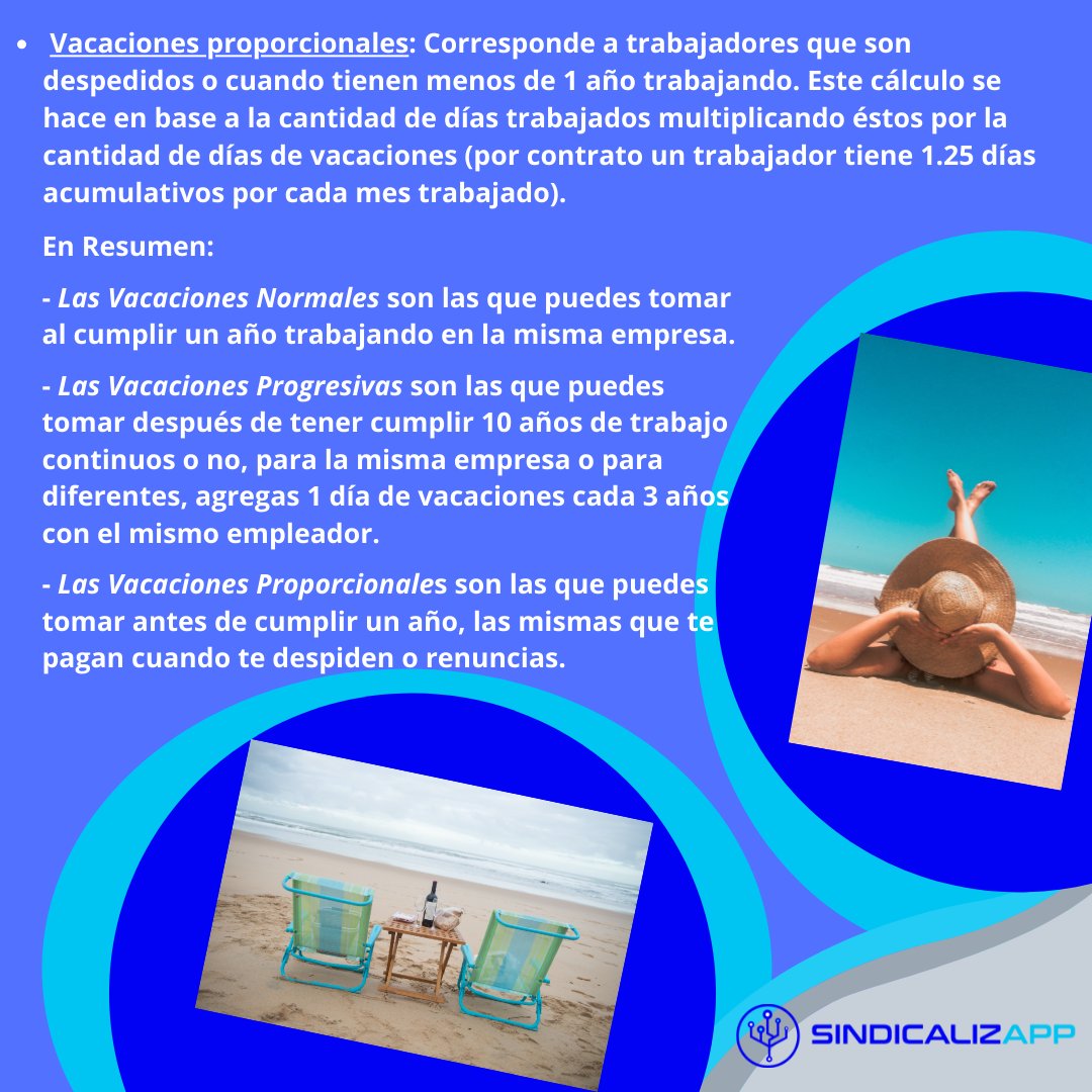 sindicalizapp's tweet photo. 👉 Te mostramos cuándo tomar tus vacaciones.
Síguenos en Facebook, TikTok, LinkedIn, Instagram y YouTube. #vacaciones #verano #merecidodescanso #derechoavacaciones #trabajadores #dirigentes #sindicatos #sindicalizapp #sindicatosdechile #cutchile #anef #mundosindical #latamgremial https://t.co/rWOrOUe8Lt