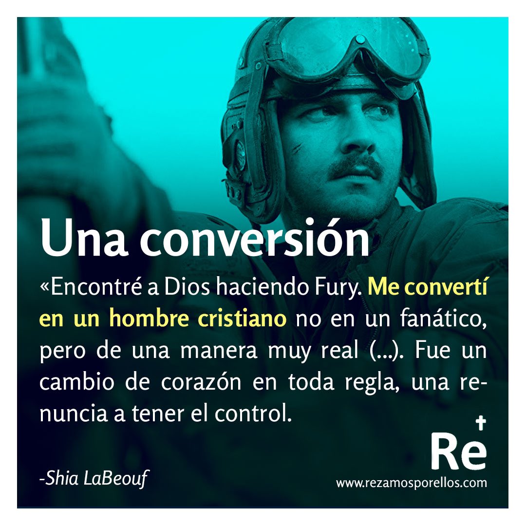 Shia LaBeouf se convirtió al cristianismo durante el rodaje de la pelicula #furymovie Gracias al su amigo y director David Ayer 👏🏻

rezamosporellos.com/2021/11/18/shi… 👆

#shialabeouf #shialabeoufdaily #actores #rezamosporellos #oraciones #celebrities #famosos #padrepio #fury #pelicula