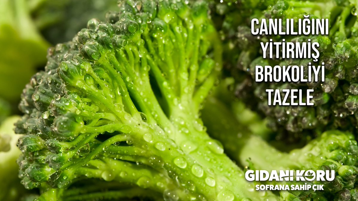 Dolaptaki brokoliye bir türlü sıra gelmediyse ve tazeliğini yitirdiyse, sapından 3-4 cm kesip bir su dolu bir bardağa koy. Böylece canlanacak ve tazeliğini koruyacak. Brokolini israf etme, #GıdanıKoruSofranaSahipÇık