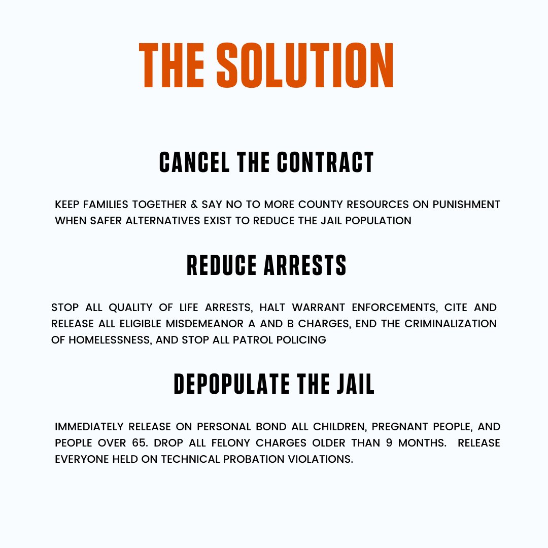 TxJailProject's tweet photo. Harris county must cancel the contract to forcibly transfer ~500 pretrial people from Harris co jail to deadly private prison facilities in Louisiana! 
Keep families together and keep our communities safe! https://t.co/LEKbPMfsrY @HarrisCoJudge @RodneyEllis @AdrianGarciaHTX https://t.co/Xs5rkenvsi