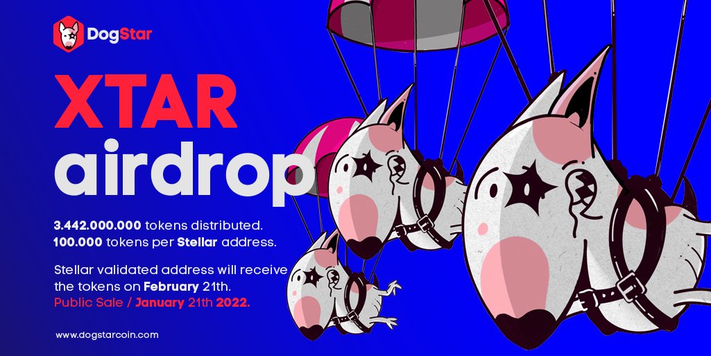 dogstarcoin's tweet photo. JOIN THE #DOGSTAR $XTAR #Airdrop 

💰100K XTAR TOKENS BEFORE PUBLIC SALE💰

To enter -
✅ FOLLOW @dogstarcoin
✅ RETWEET &amp; LIKE
✅ COMMENT - your favorite #meme

👇 ON THIS TWEET! 👇

Closes Jan 14th-12pm UTC
Get your #stellar address ready 🚀

#stellarfamily $XLM @airdropinspect https://t.co/giad23ipuw