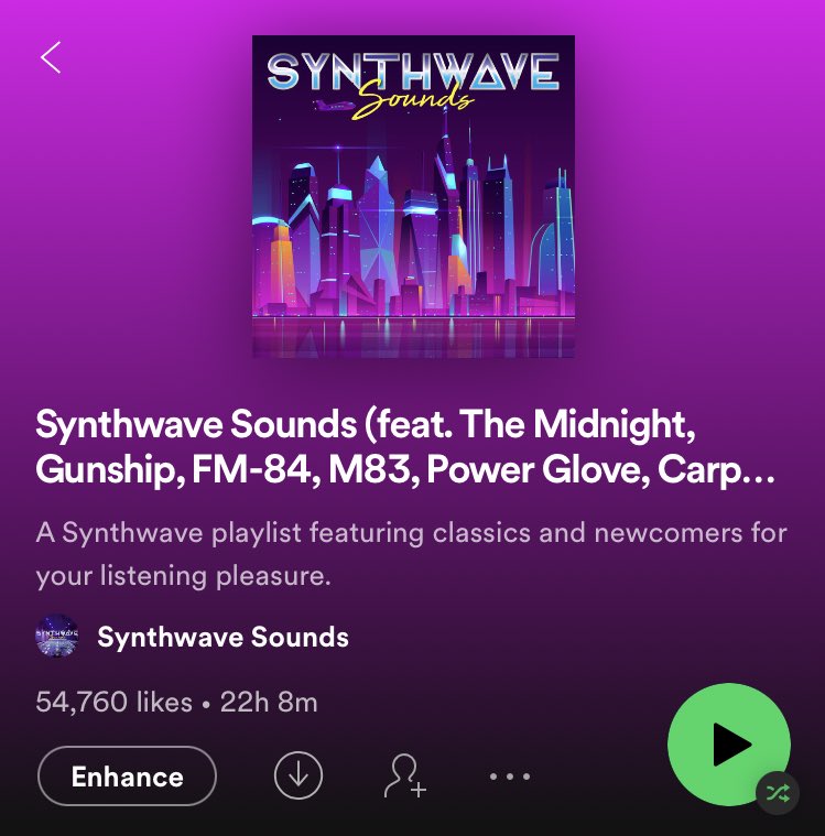 I’ve decided to open submissions again for the next few days to anyone on here for the Synthwave Sounds Spotify playlist. 

All you need to do is follow the list, RT this tweet and drop a link to your track here, I’ll be listening ASAP!

All the best! X

open.spotify.com/playlist/0QObI…