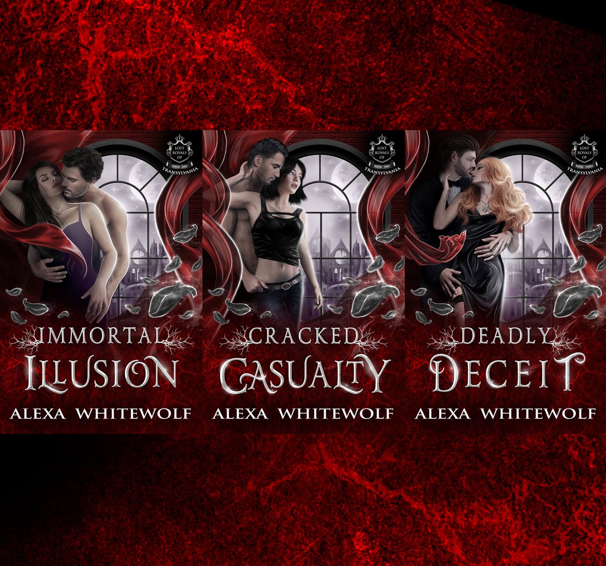 AmmoniaCovers's tweet photo. Revamped vamp #bookcovers for Alexa Whitewolf's #ParanormalRomance series Lost Royals Of Transylvania. Including stock photography from the ah-mazing @CTarawhiti.💜

If sexy, psychotic and bloodthirsty #PNR is your thing, go check out Alexa's series: https://t.co/2gdreBTTe1 https://t.co/dF4uBhjAeO