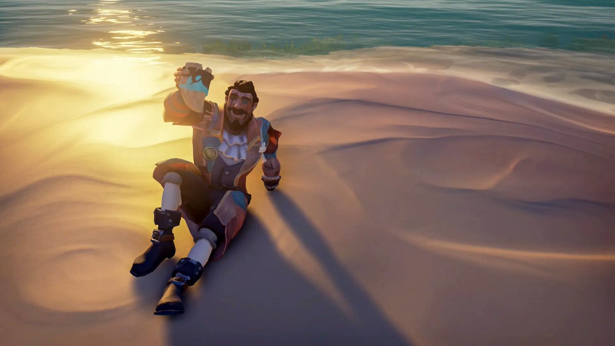 GUploaded's tweet photo. @SeaOfThieves New year new me- Learning to take the pirate life easier and enjoy the experience. #SoTShot #SeaOfThieves https://t.co/vBPi06vOZq