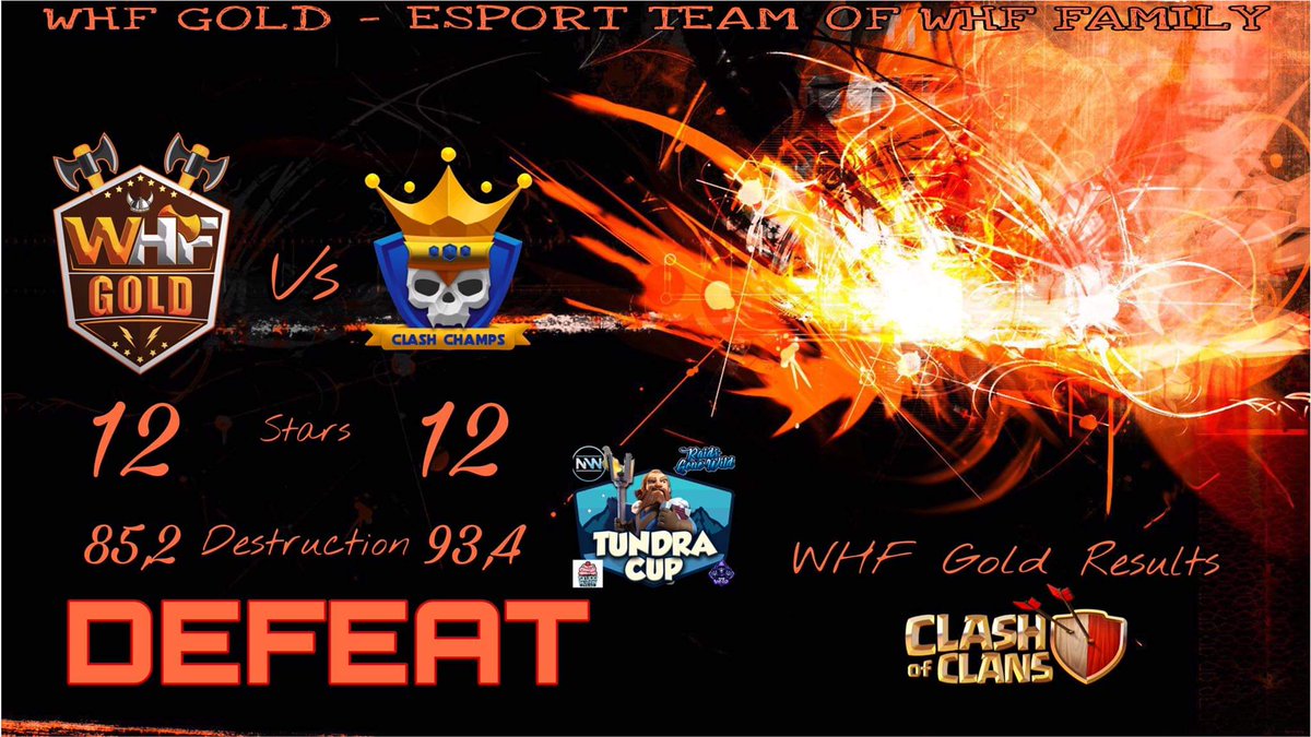 WHFGold (@whf_gold) on Twitter photo Close war...Unfortunately we lost at #Tundra Week 2 against <a href="/ClashChamps_CoC/">Clash Champs</a> ...Gg and <a href="/MackenzroGaming/">Mackenzro</a> thanks for the stream...3ple Moro 😂
⭐⭐⭐
<a href="/unknown_pepper/">Unknown_Pepper</a> 
<a href="/el_chapo_coc/">el_chapo</a> Close war...Unfortunately we lost at #Tundra Week 2 against <a href="/ClashChamps_CoC/">Clash Champs</a> ...Gg and <a href="/MackenzroGaming/">Mackenzro</a> thanks for the stream...3ple Moro 😂
⭐⭐⭐
<a href="/unknown_pepper/">Unknown_Pepper</a> 
<a href="/el_chapo_coc/">el_chapo</a>