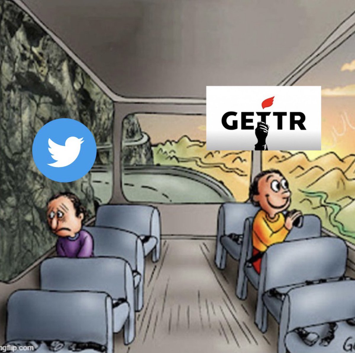 Who else caught the bus... bye bye Twitter!