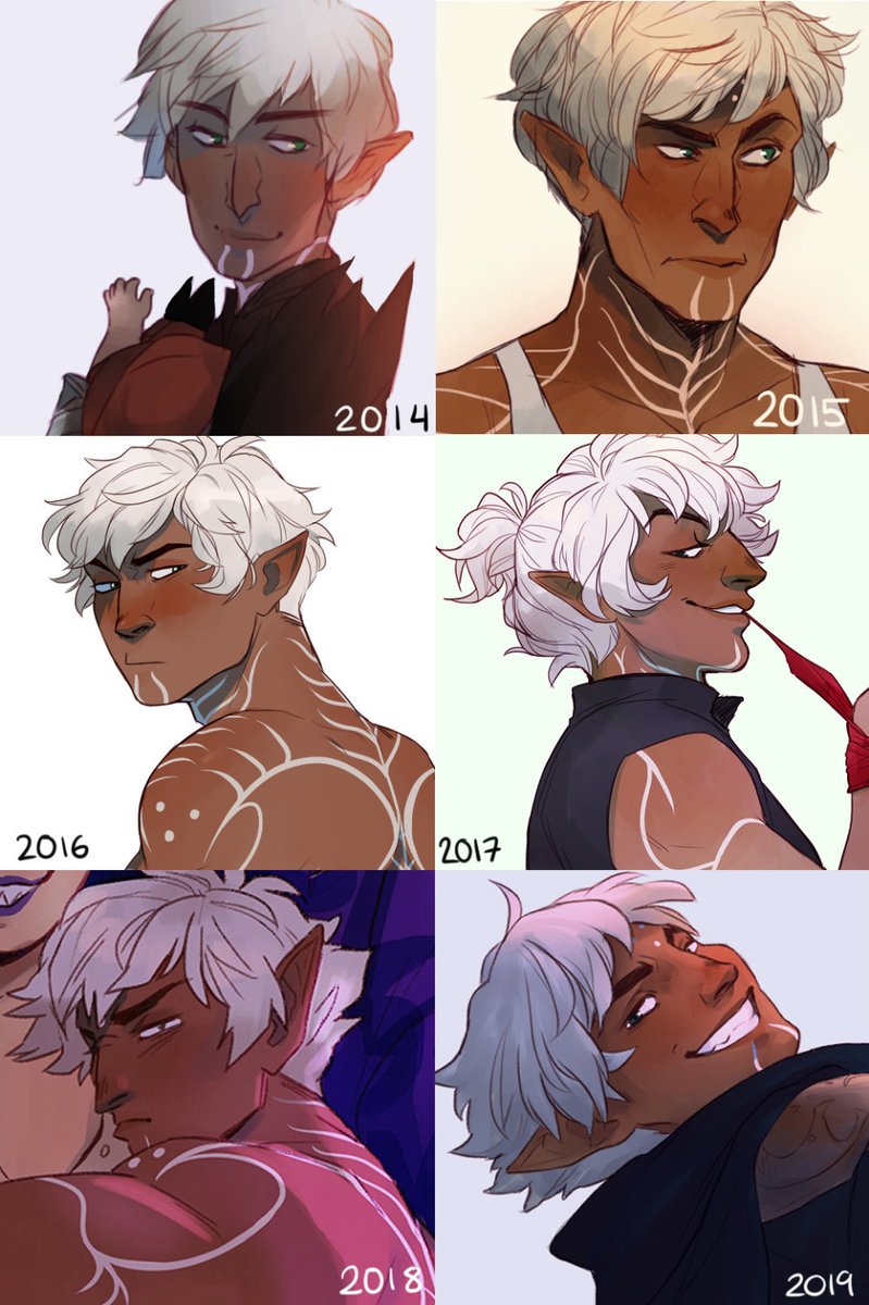 Updated Fenris through the ages! We're closing in on a decade now! 😂 