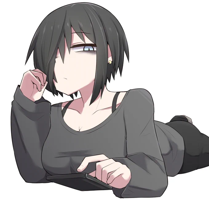 くつろぐ長沼さん 