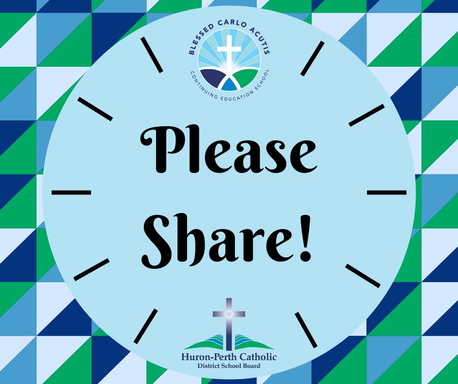 HPCDSB's tweet photo. Hey, Adult Learners! Our virtual school 
@BlessedCarloHP is partnering again with 
@FanshaweCollege, @yourschools, @BluewaterDSB, and @BGCDSB to offer Adult Dual Credit courses starting Feb. 8, 2022! Apply and earn an OSSD &amp; College credit online with us!➡️https://t.co/yqWPZYxwnB https://t.co/tDyu4XCy4M
