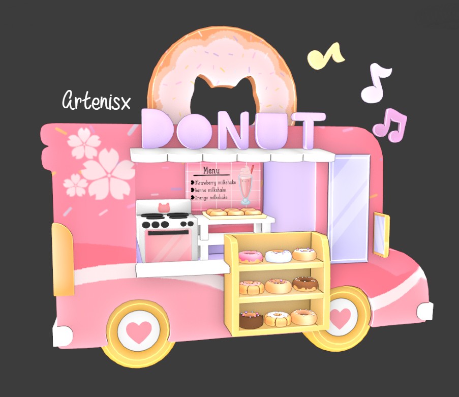 Yanisarrs's tweet photo. "I don't think that's how you spell donut.. or is it?"🍩
3D models practicing✌️
#Roblox #RobloxUGC https://t.co/W2MaJRFCSo