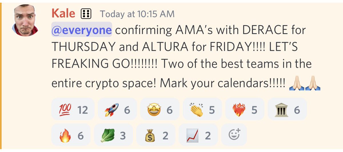 kale_abe's tweet photo. LET’S GO!!!! I’m so excited to hear from two of the most talented and hard-working teams in Crypto!!!!! 

Mark your calendars 2+2!!!!!! 👇🏻👇🏻👇🏻

$ALU $DERC @altura_nft @DeRaceNFT https://t.co/0VDZZ3cF6F