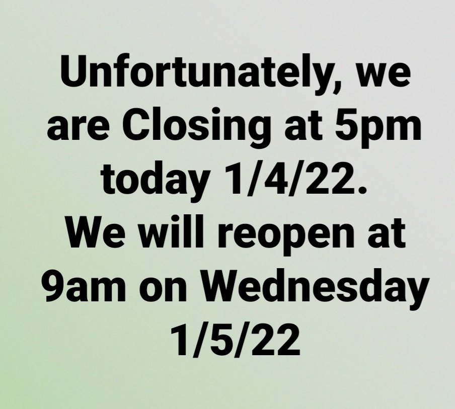 We're sorry for any inconvenience.