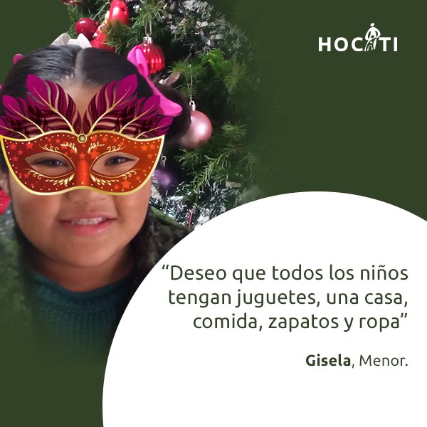 Hocatis's tweet photo. ✨Este inicio de año lo comenzamos cargados de energía y sueños. Gisela, menor del hogar nos comparte sus #deseosparael2022. 
💕Nosotros nos sumamos y deseamos que todos los niños tengan sus necesidades básicas cubiertas y un hogar lleno de amor. Sigamos trabajando por ellos. https://t.co/YLShygML5G