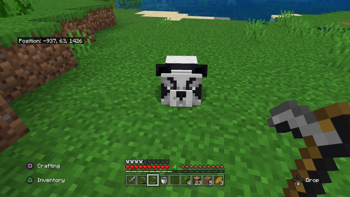 Mia_Pterodactyl's tweet image. Found this cute little angy panda baby outside my house #minecraft #minecraftPanda #ps4share