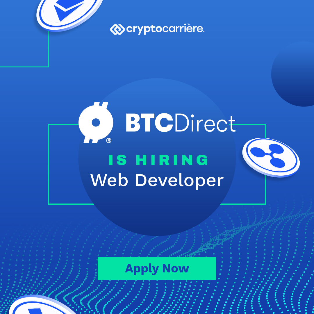 cryptocarriere's tweet photo. BTC Direct &amp; Blox zijn één van de snelst groeiende bedrijven van Nederland. De crypto-sector is hot en er zijn oneindig veel kansen die erom schreeuwen benut te worden. Lijkt het jou leuk om deel uit te maken van een ambitieus en gedreven team? 

#crypto #vacature 

@btcdirect https://t.co/S5XQcrzIZG