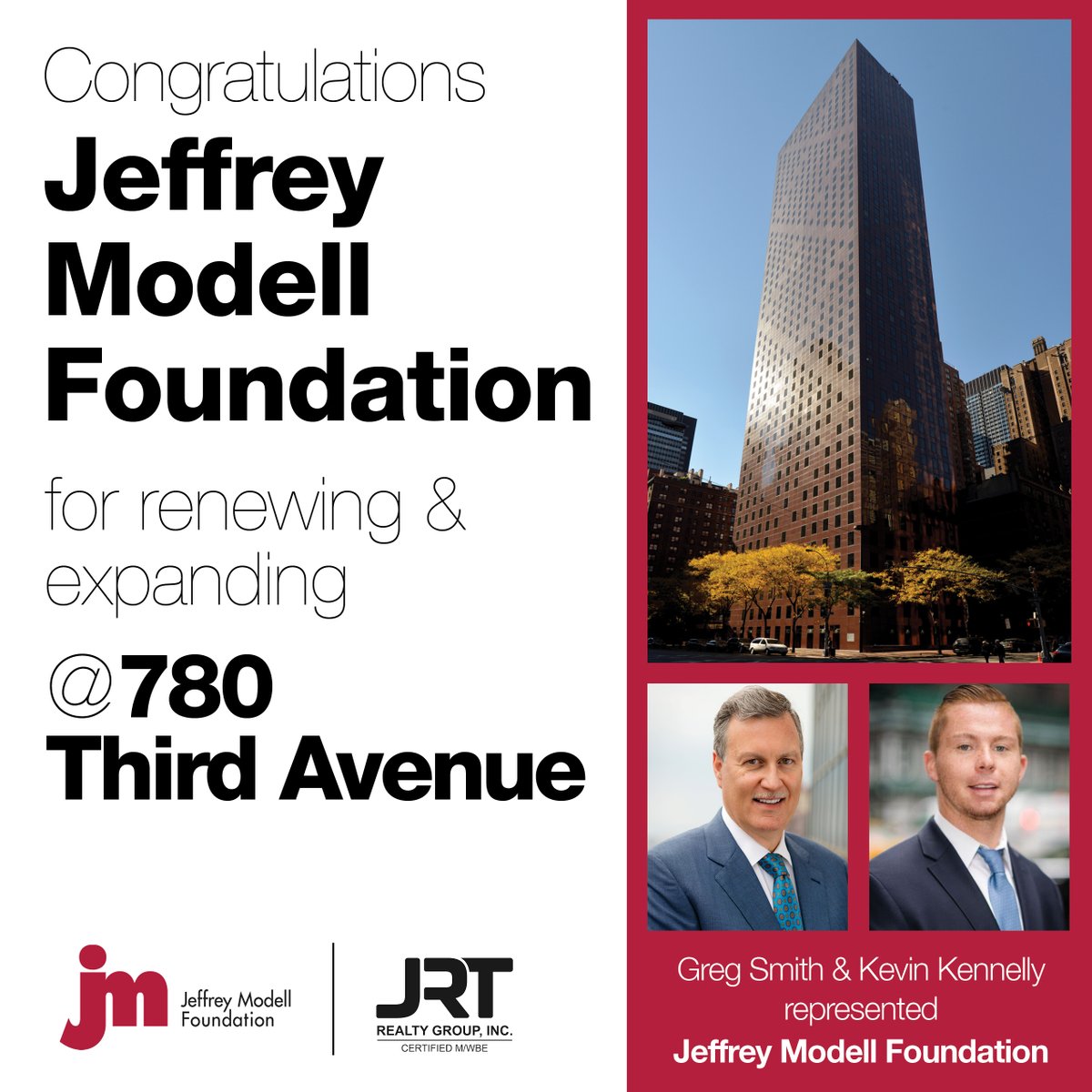 Congratulations to the Jeffrey Modell Foundation for renewing & expanding @ 780 Third Avenue  💫 All great things coming this year! #jeffreymodellfoundation #midtowneast #nyc #commercialrealestate #2022