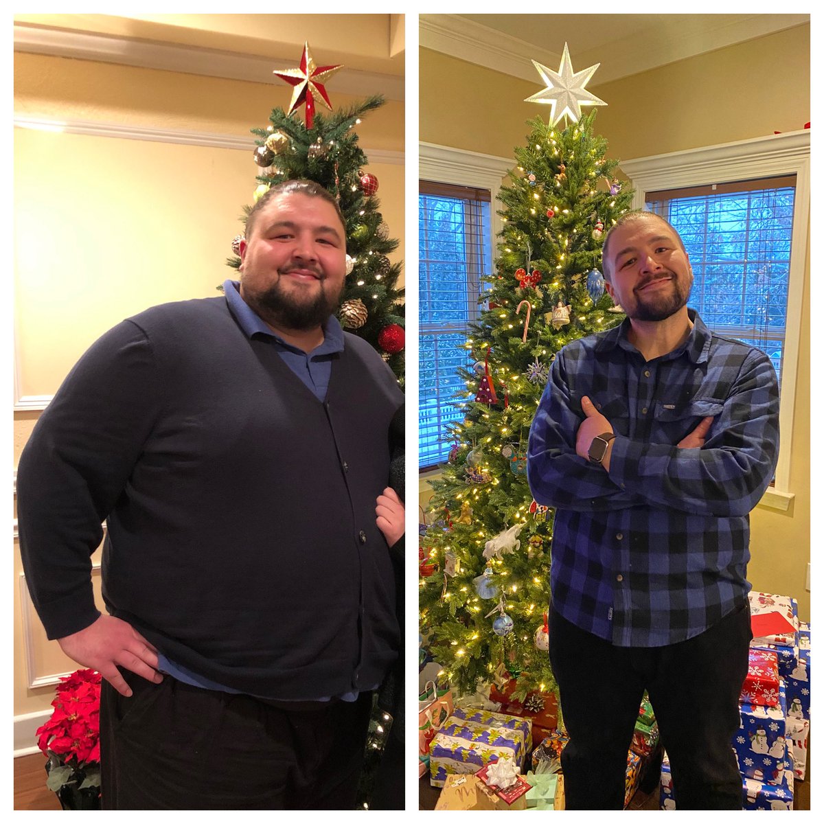 AnthonysBattle's tweet photo. 12/7/19: 425lbs -> 12/24/21: 245lbs @davidgoggins #stayhard #canthurtme #whosgonnacarrytheboats @Anthony_Battle https://t.co/Y43wAy9S3Y