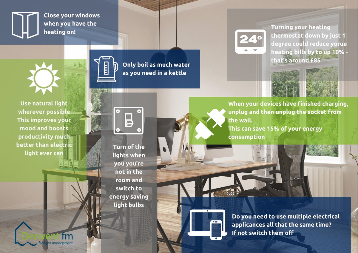 Derwent_FM's tweet photo. As many of us return to WFH this January here's some handy tips around how you can do your bit for the environment - #environment #wfh #sustainability #facman https://t.co/HDdk8TdwmG