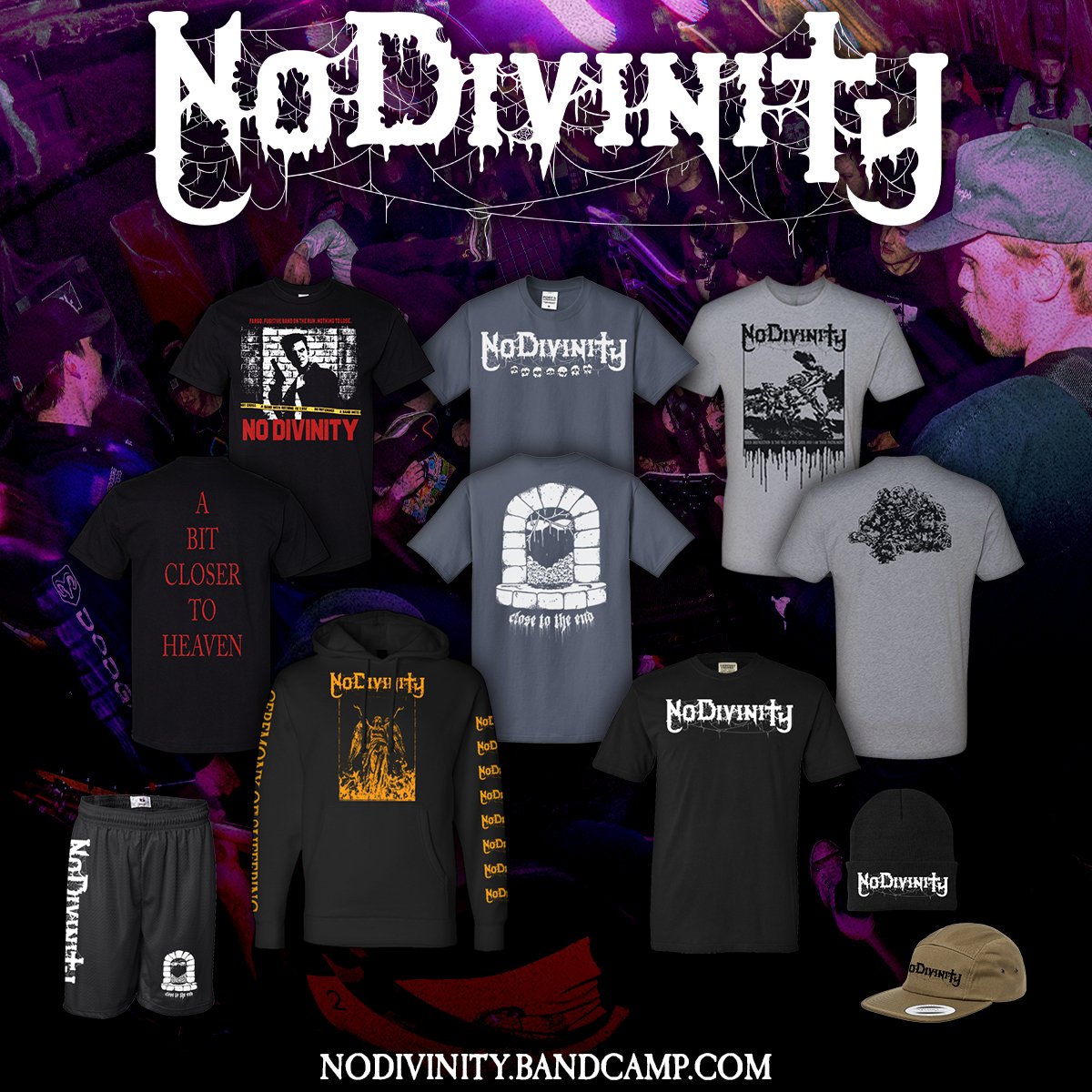 Our first show of 2022 is on January 21st at the <a href="/aquariumfargo/">The Aquarium Fargo</a>. We will be supporting the tour kickoff date with our homies in <a href="/SwingLowHC/">Swing Low (RIP)</a> DOSE and <a href="/NDWIDOW/">Widow</a>

Our webstore has also been updated, check it out here: nodivinity.bandcamp.com/merch

Here's to the New Year !