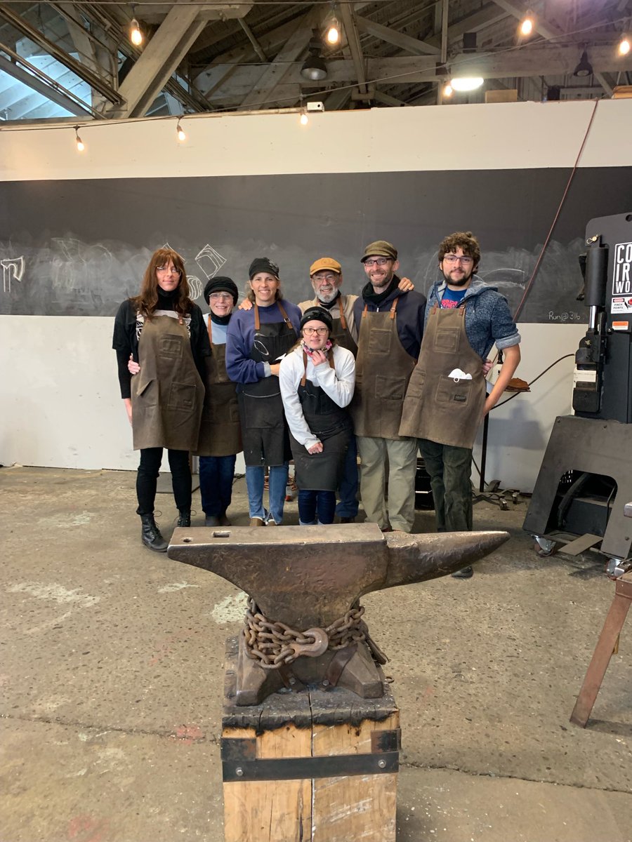 SeanAdelman's tweet photo. Great time making Damascus rings at Lawless Forge, time is the best present https://t.co/tjrOa2CZr4