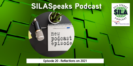 SilaSpeaks's tweet photo. As 2021 comes to a close and we start kicking off the new year, the SILA Speaks team is reflecting back on the great advice that our 2021 guests left with us! Take a listen to our favorite questions from all of our 2021 guests. https://t.co/yUcdO4W112 https://t.co/4eMf97Jkwb