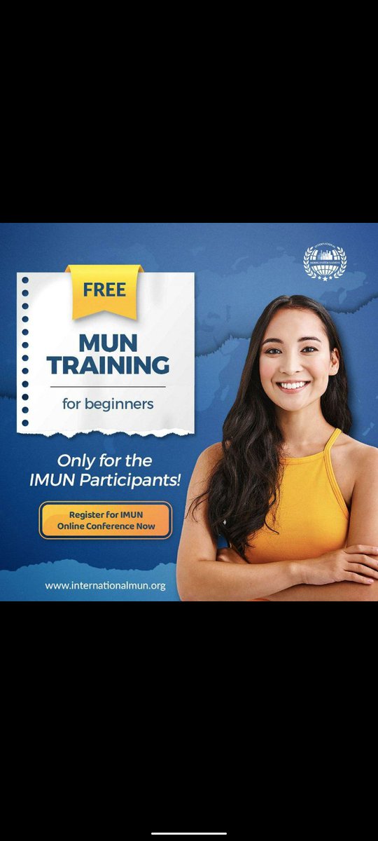 das_rimpideep's tweet photo. Have you always wondered what it would be like to participate in a MUN? Or perhaps you have participated in MUNs before but think your performance could be better? Well, we have got just the right training for you 🤩
@imunofficial https://t.co/qfWcYEGEx0