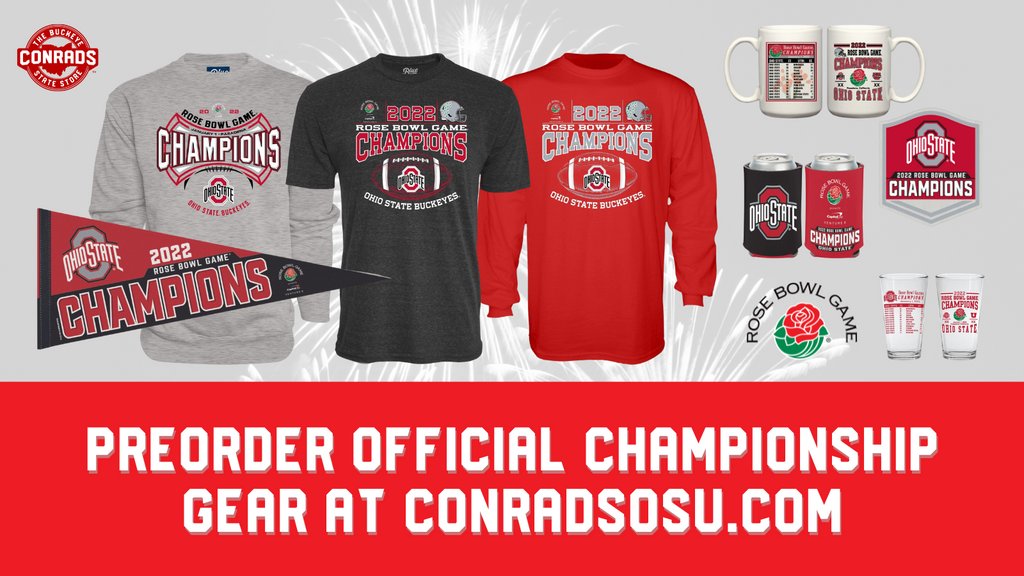 conradsosu's tweet photo. Preorder your official Rose Bowl Championship gear at https://t.co/gMkK734v9x 🏈🌹

Go Bucks! https://t.co/ARvqyzquTy
