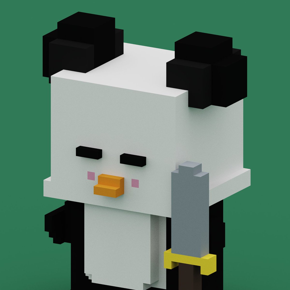 WhyPenguinNFT's tweet photo. Penguin? Panda? LOL

Special Properties:
Breed: Panda Penguin
Eyes: Line
Hold Part: Sword

#NFT #NFTCommunity #voxelart https://t.co/mB8Xr0YpJs