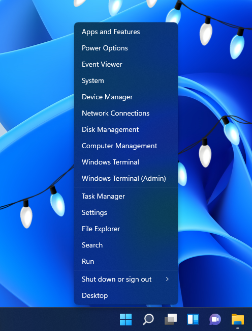 JenMsft's tweet photo. Did you know you can pull up a menu with a bunch of quick links to useful stuff if you right click the Start icon or press WIN + X? 👀 https://t.co/V6UaI1aesf