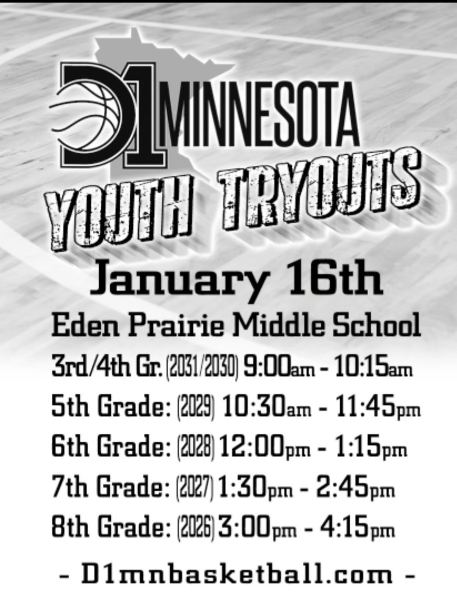 adidasD1MN's tweet photo. D1MN Youth Tryouts are 12 days away! We will field Two Teams at every age group. 

Register Here: https://t.co/Tn71UlG9Kl

#D1MN #3SSB #GameLifeWorld https://t.co/GEEQDxGmsh