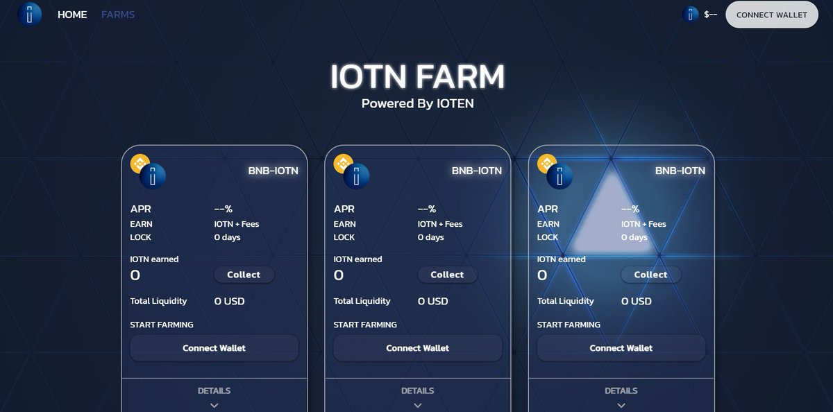 We are glad to announce that $IOTN/ $BNB LP Staking will be live on 6th of January 16:00 UTC.
Staking Tier 1: 15 days. 
Staking Tier 2: 30 days. 
Staking Tier 3: 60 days.
Take a look at teaser powered by IOTEN.
#IOTEN #IoT #IOTN #Staking #BSC