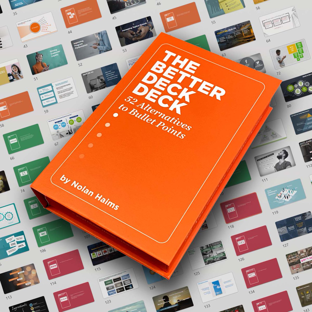 NolanHaims's tweet photo. Because you asked for it, you can now download the PowerPoint Source Files for THE BETTER DECK DECK! 
Banish bullet points by swapping in your own content into one of the 150+ live slides. The PPTX download is now 50% for a limited time only! 

https://t.co/nPVdM8WCEm https://t.co/NtwRREHtHG