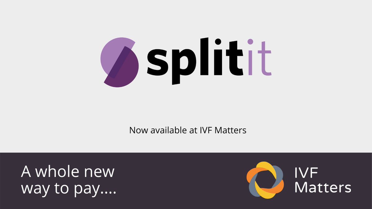 IVF_Matters's tweet image. We offer Splitit, a buy-now-pay-later option to purchase IVF Matters products and services and spread your payments over a 6 month term. #splitit #buynowpaylater #splitpayments #fertilitytests #fertilityconsultations #spreadthecost #newwaytopay #bnplscheme