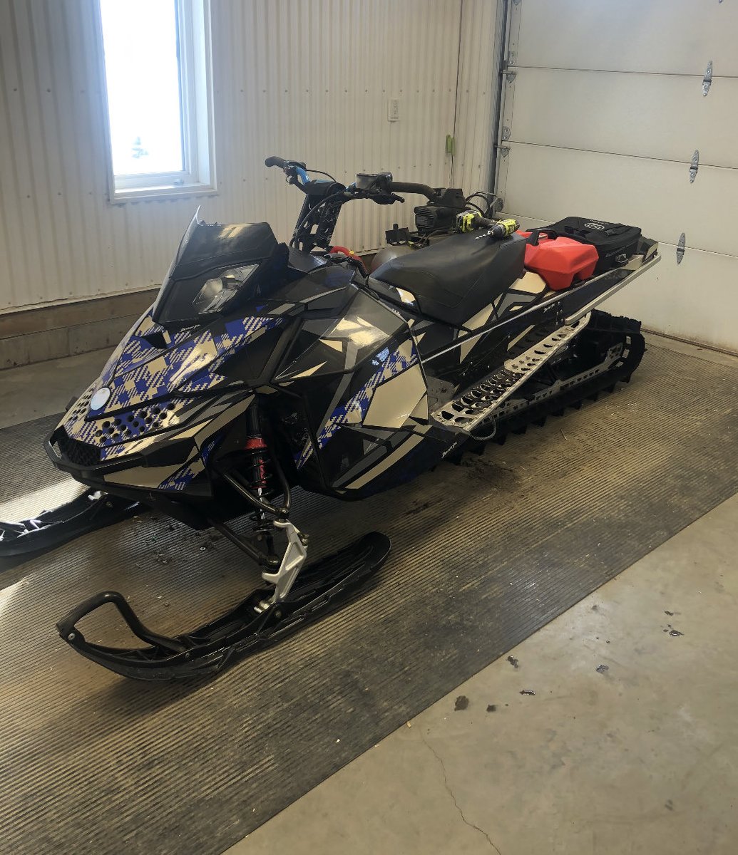MJEnterprisess's tweet photo. Here is a screen shot of the one person. And a picture of the sled stolen. Cash reward for information. Stolen from the Daysland area https://t.co/GCWlzIPDWt