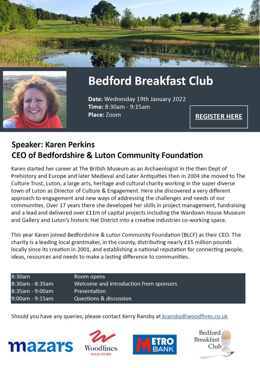 HAPPY NEW YEAR! We are slightly disappointed to be starting off the new year with an online event, however we are hopeful to be back with face to face meetings in February! If you would like to join us on Wednesday 19th January. Please register here: us02web.zoom.us/meeting/regist…