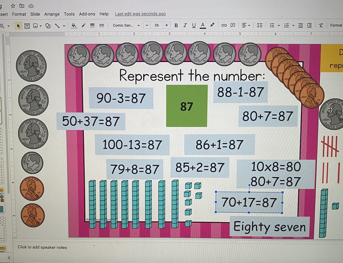 First day back. Virtually. With a group of students who are using Teams the first time this year. Was I nervous? Yes. But let me tell y’all, these kids absolutely crushed it. So so so proud. And check out our first days in school number talk of the new year 😍