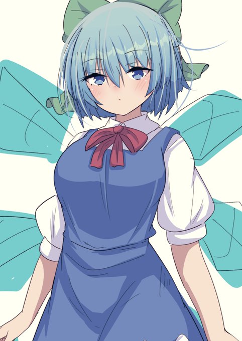 配信中に描いた落書きチルノちゃん(おっぱい増量) 