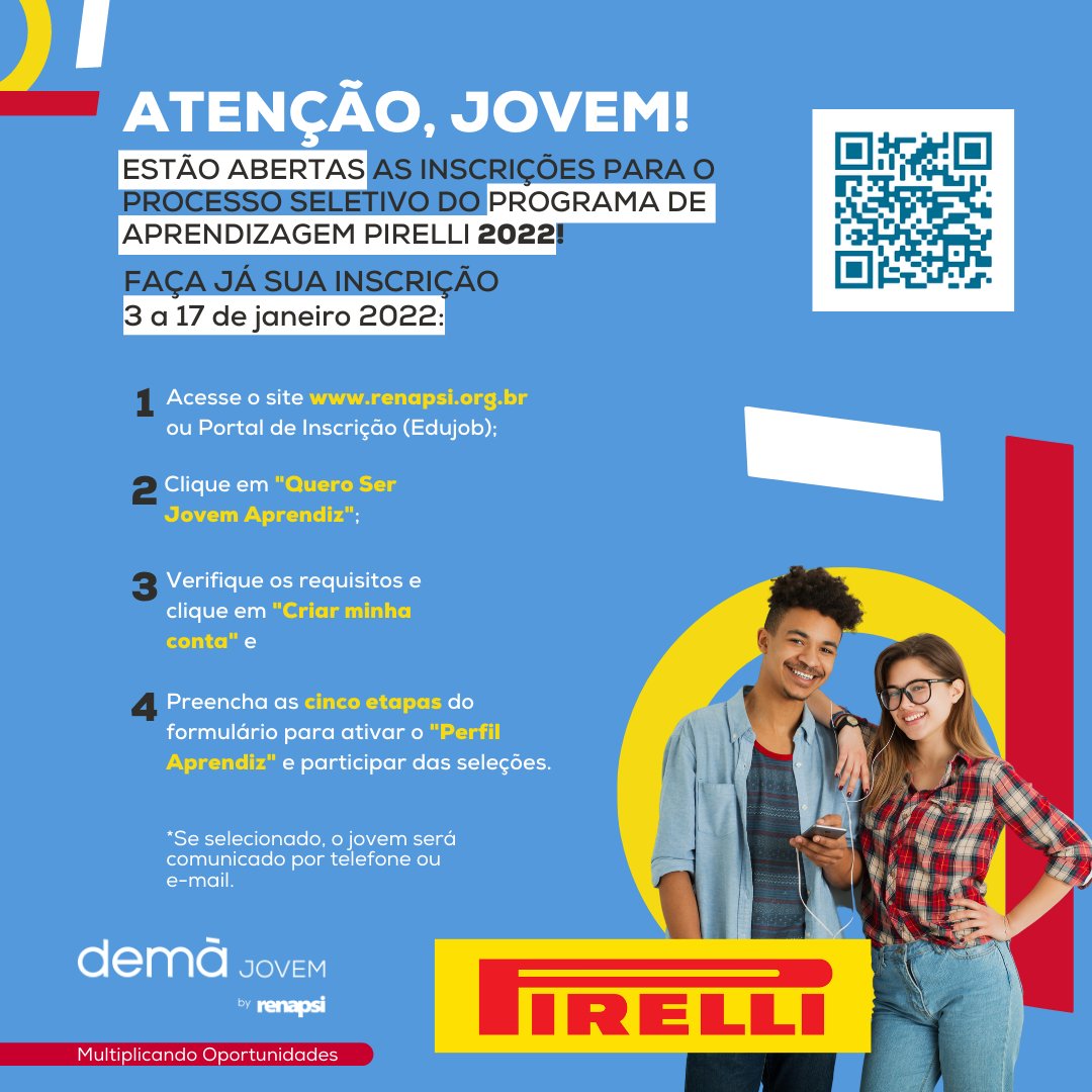 DemabyRENAPSI's tweet photo. ATENÇÃO, JOVEM📢TEM VAGA NOVA NA PLATAFORMA!
🧡 Para participar do Processo Seletivo, é preciso estar com o cadastro completo exclusivamente pela plataforma EduJob! Acesse https://t.co/LzYcW4UFXs e garanta que todas as etapas estejam devidamente preenchidas e completas.
Boa sorte https://t.co/mYJvfhV2z1
