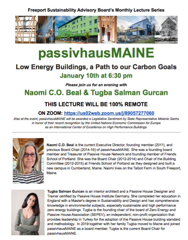 freeportcan's tweet photo. Hey @Freeport_Maine! @passivhausME will be speaking next Monday about #energy-friendly #buildings in #Maine. 

Wherever you are (#zoom!), please join the #Freeport #Sustainability board's lecture!!

#ClimateAction #climate #ClimateCatastrophe https://t.co/rseHvbnsiY