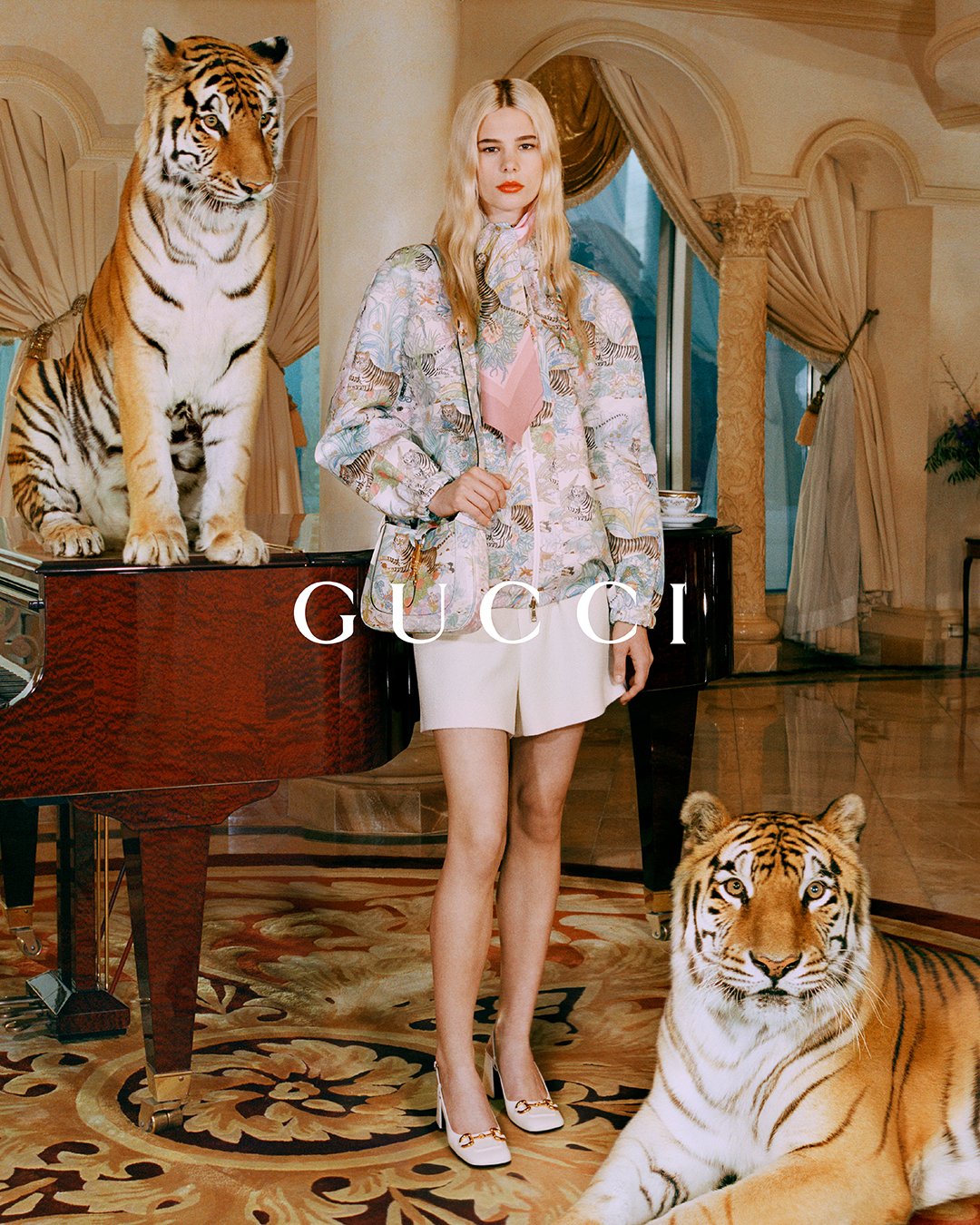 gucci on X: #GucciTiger, the collection to celebrate the Year of the Tiger,  presents a reinterpretation of a late 1960s archival print by Vittorio  Accornero featuring a tiger against a colorful backdrop