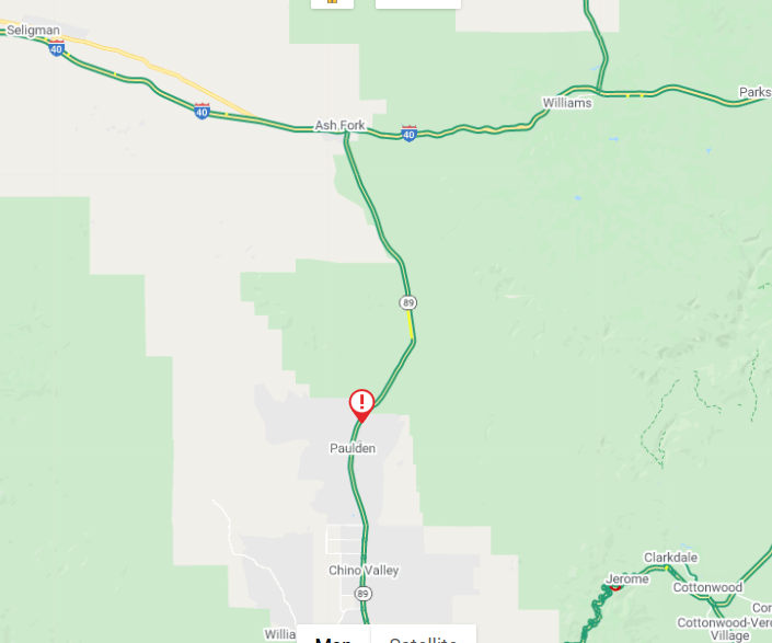 ArizonaDOT's tweet photo. SR 89 NB near Paulden: Watch out for rocks on the roadway at MP 339.
Check your route before you head out out with the ADOT Alerts and AZ511 apps: https://t.co/MxTvyyEdpM
#aztraffic #pauldenaz https://t.co/68jZrfGWNb