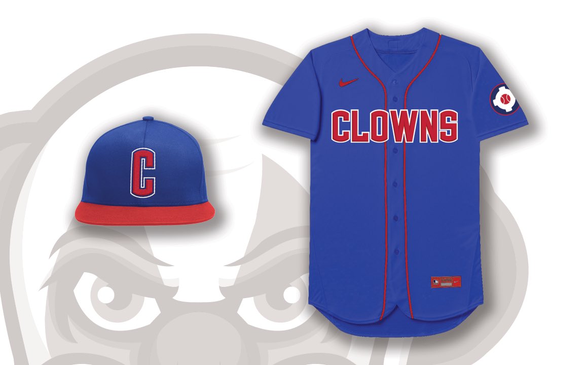 Samrbehrmann's tweet photo. Just in case the Indianapolis Indians have to change their name ... concept for a return to the Indianapolis Clowns https://t.co/DmCHRtodMn