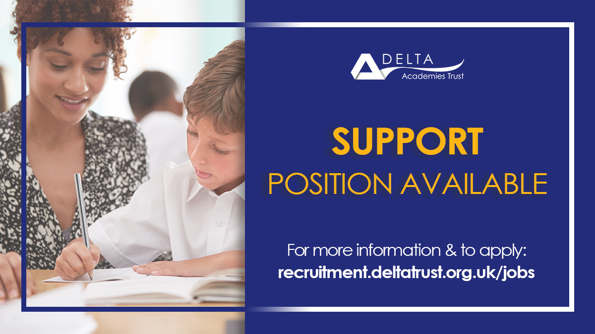 We have vacancies for Higher Level Teaching Assistants <a href="/DeltaGarforth/">Garforth Academy</a>, <a href="/DeltaDarton/">Darton Academy</a>, <a href="/DeltaDonValley/">Don Valley Academy</a> and <a href="/RyecroftAcad/">Ryecroft Academy</a>. These are great opportunities to provide support to students, teachers and the academies recruitment.deltatrust.org.uk/jobs #HLTA #Job #schooljobs