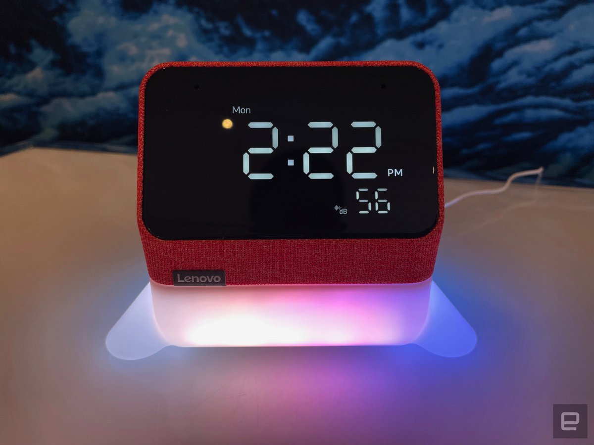 Lenovo's newest Smart Clock Essential has Alexa and some cute docks
