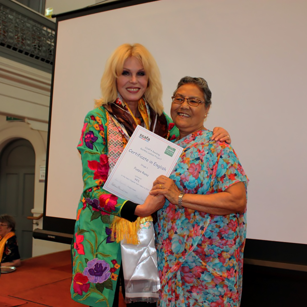 #NewYearHonours - <a href="/SSAFA/">SSAFA</a> is delighted that our Honorary Ambassador, Joanna Lumley, has been made a Dame Commander Order of the British Empire (DBE) ▸ ssaf.as/1od

Dame Joanna was awarded her honorary role with SSAFA in 2017 for her work with our Gurkha beneficiaries.