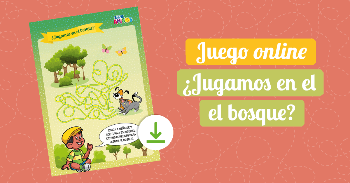 ¡Nada como un lindo paseo al aire libre! 🌳

Descarga, imprime y ayuda a Meñique y Aceituna a llegar al bosque 🤩
➡️ cutt.ly/DULv9oZ

#juegos #vacacionesconmisamigos