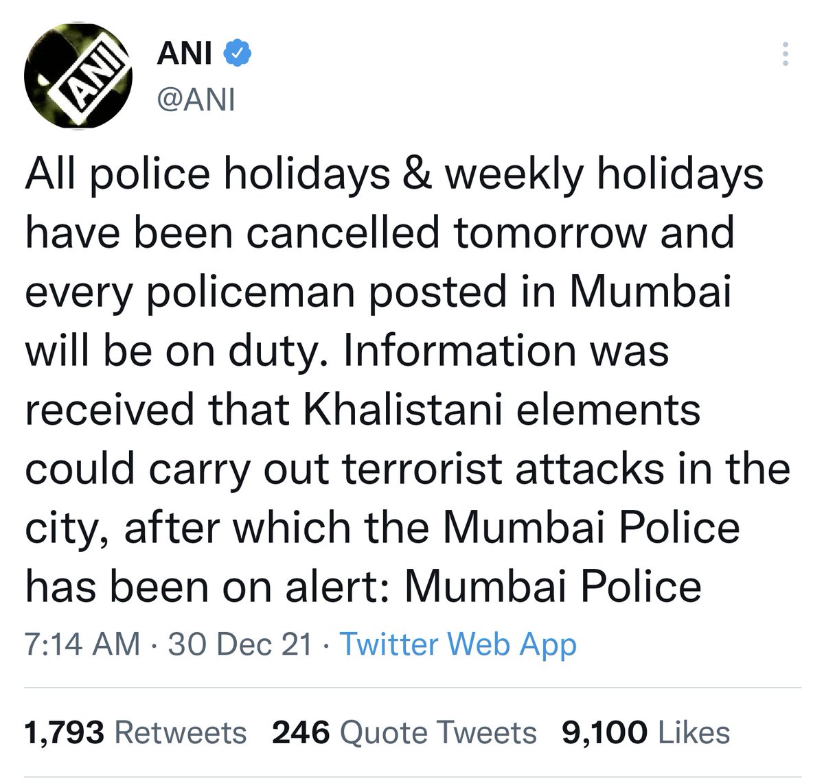 Nick95377890's tweet photo. @NIA_India India has zero credibility!
The Indian government blamed Khalistani elements on basis of rumors! Creating fear amongst citizens and hate for minorities. (Just before the new years)
#SettingNarratives
#FascistIndia
Fact check ⤵️ https://t.co/9gjBBNPMlk