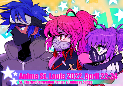 Join us April 22-24 for <a href="/AnimeStLouis/">Anime St. Louis</a> 

With plenty of entertaining panels, guests, and activities all around, it really is a blast! Join the many other attendees celebrate pop culture in all forms.

More information: animestl.net